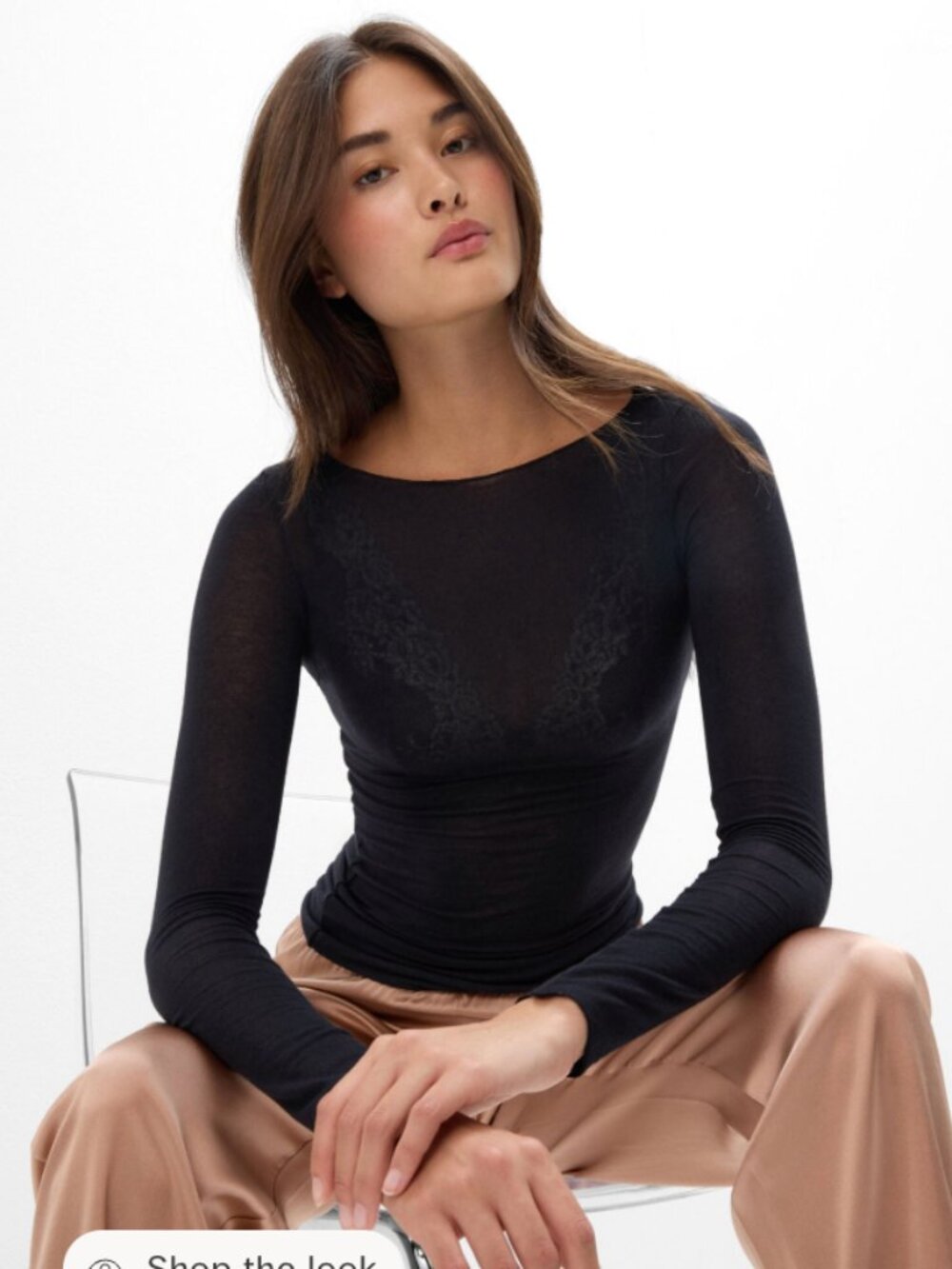 Boat Neck Modal Cashmere Ultralight Top
